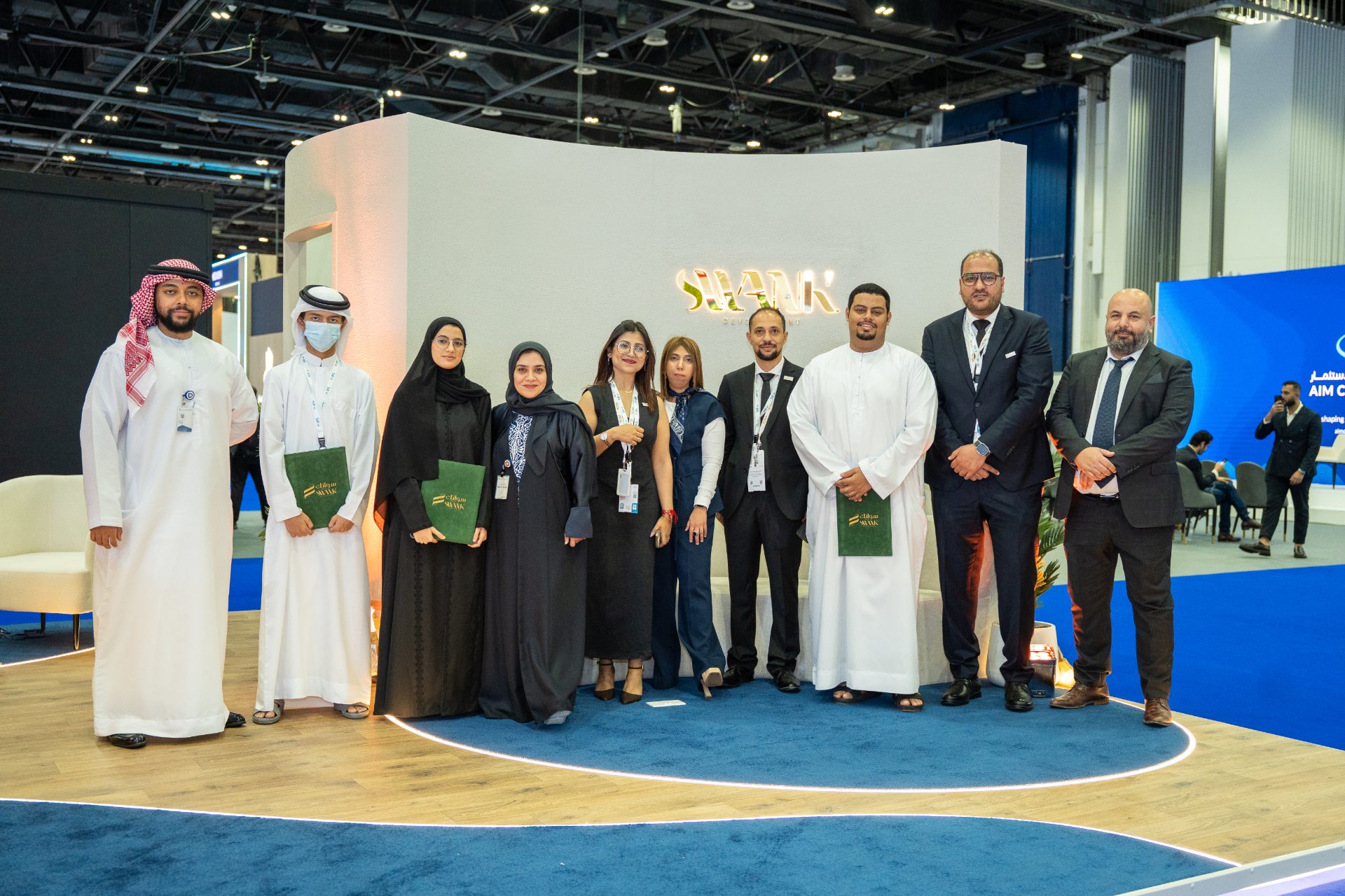 HCT interns graduation ceremony at the Swank Development stand, IPS 2026 Dubai