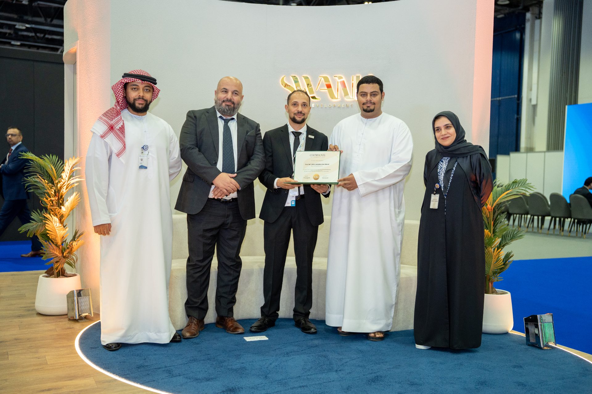 HCT interns graduation ceremony at the Swank Development stand, IPS 2026 Dubai