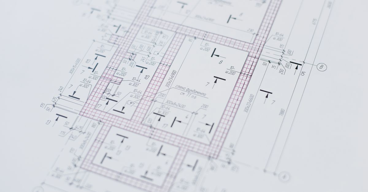 Close-up of an architectural floor plan showing room layouts and dimensions